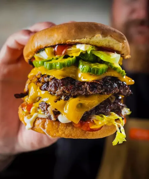 Smash burger recept